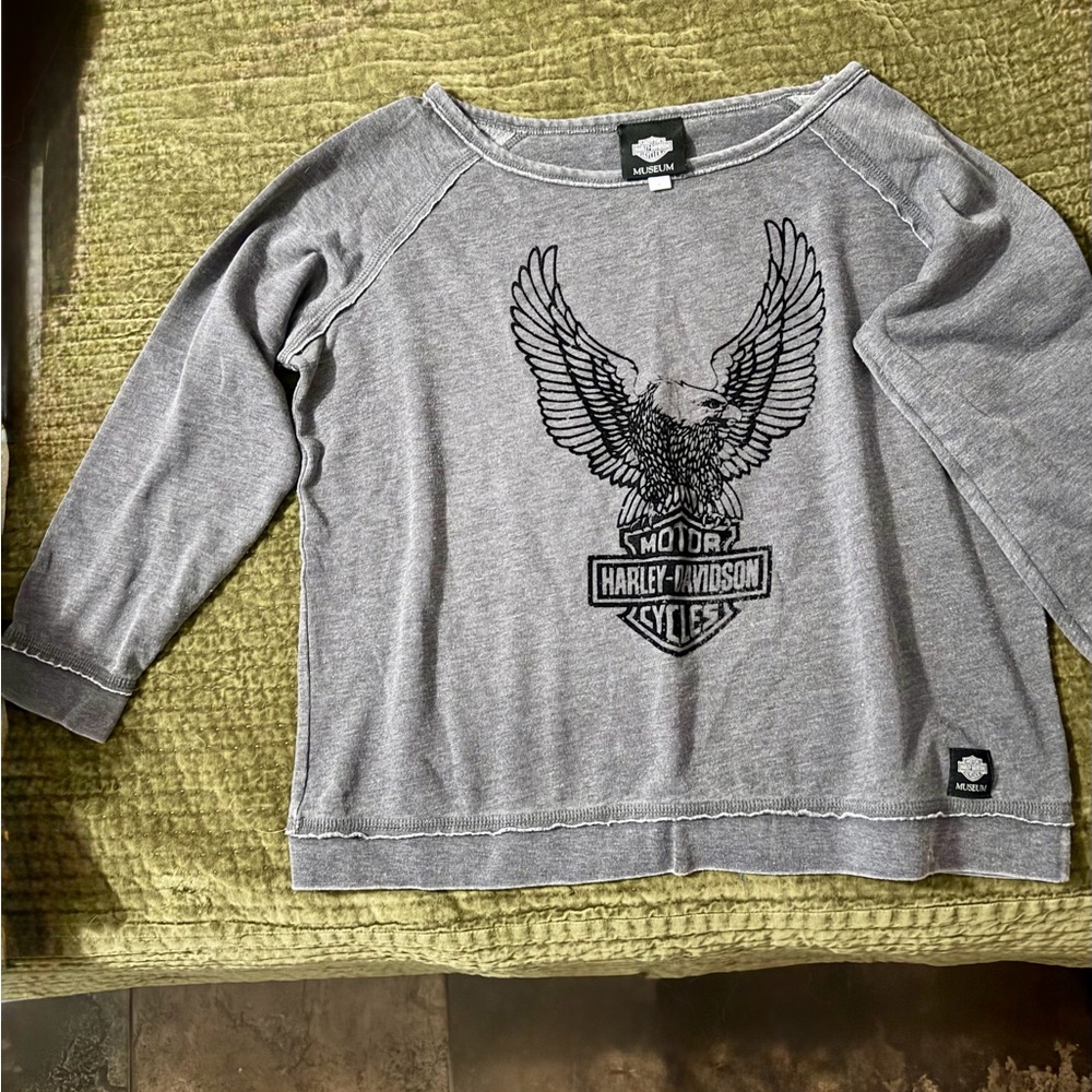 Harley-Davidson Museum Gray Light Weight Swearshirt
